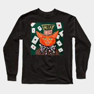 Cat Hatter sticker Long Sleeve T-Shirt